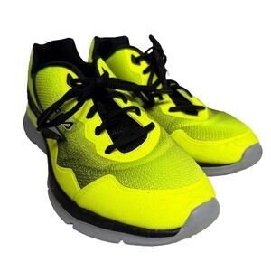 EUC Men's Fila Memory Foam Running Sneaker Electric Yellow Size 7